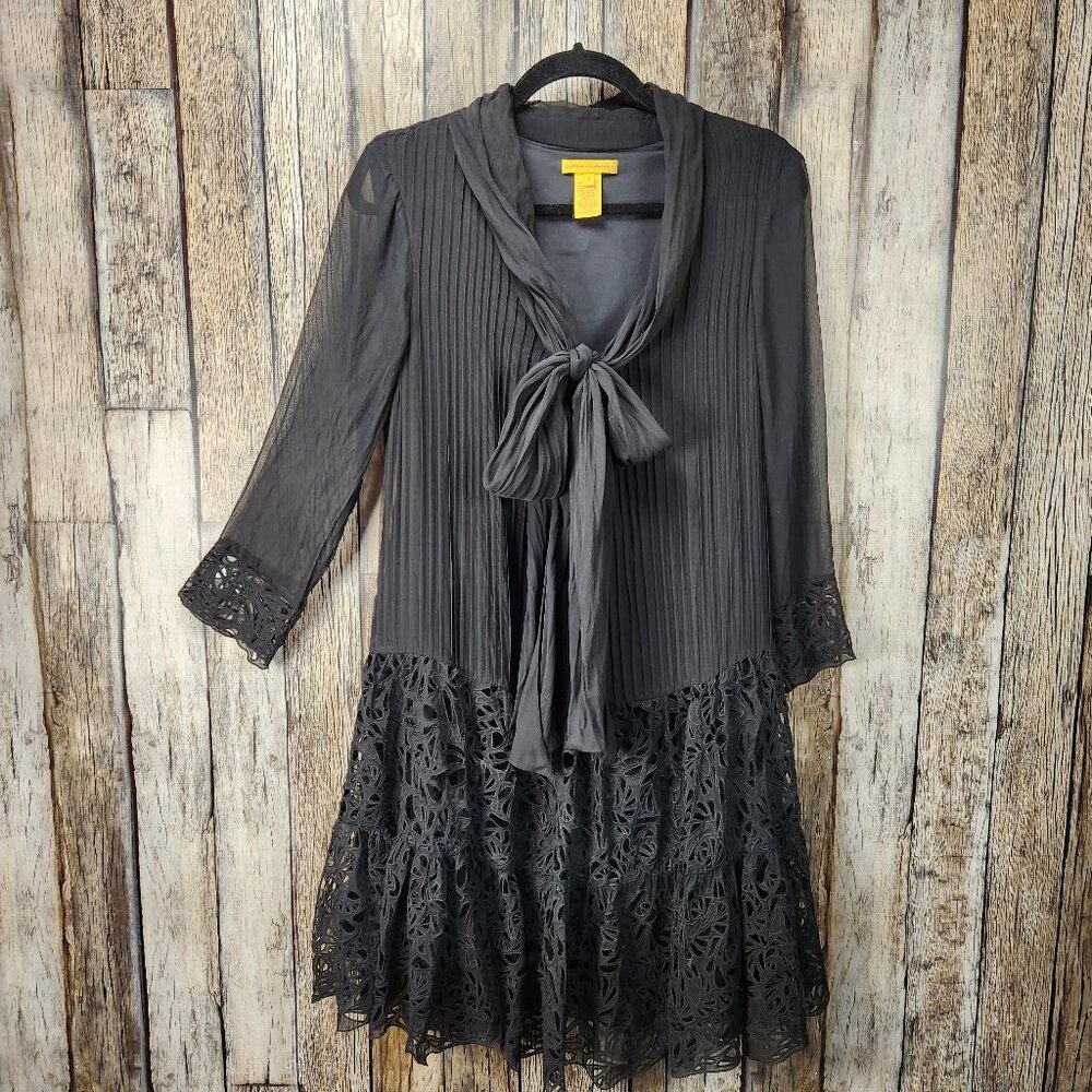 Catherine Maladrino Silk Lace Dress - 4